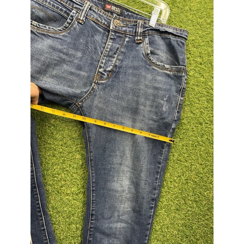 Diesel Viker Button Fly Jeans Mens 34 Dark Wash Denim Regular Straight Leg y2k